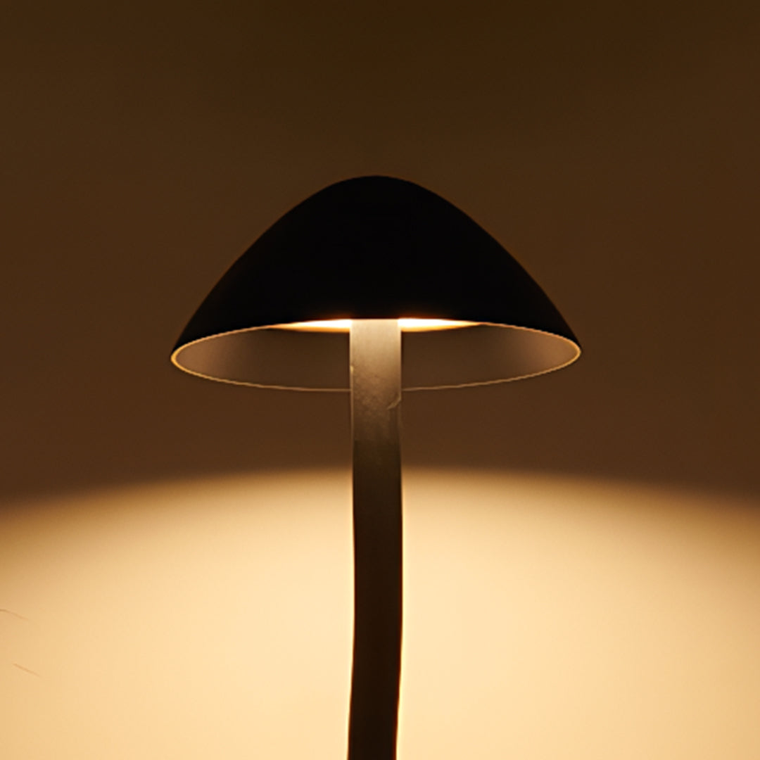 Luxury mushroom garden light with rich bronze finish creating sophisticated ambient lighting for high-end outdoor spaces