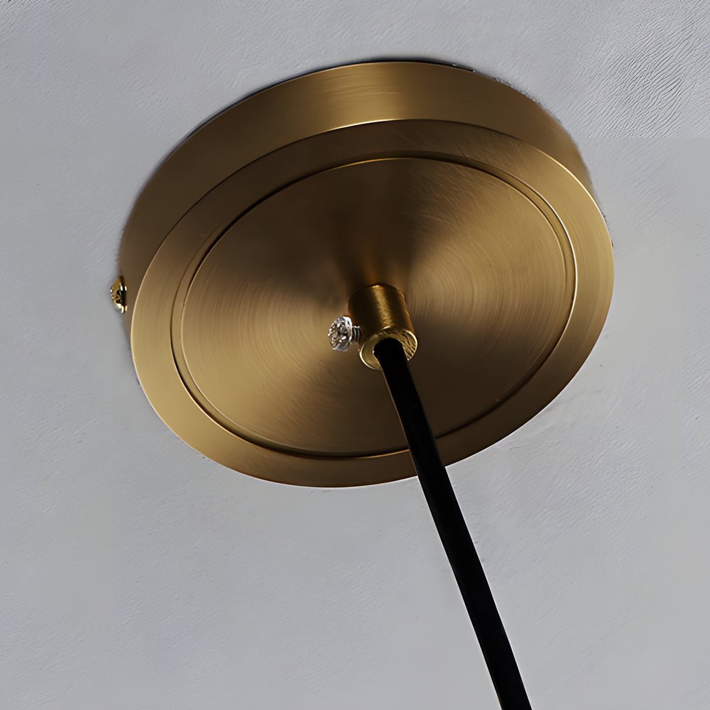 Luxury Copper Glass Jar 1 - Light Wood Pendant Light Ceiling Hang Fixture Cork Diamond Glass Suspended lights