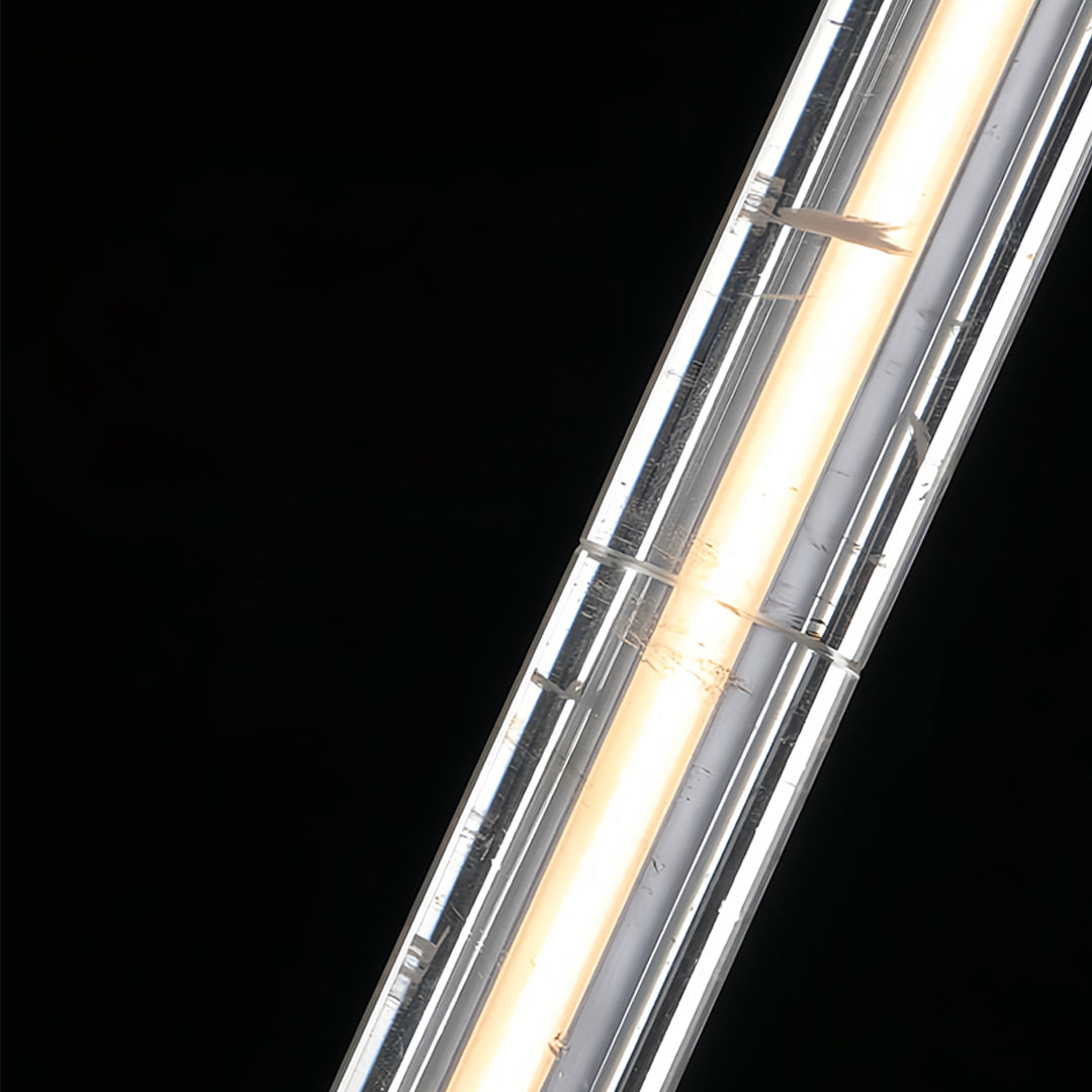 Luxurious crystal pendant light with detailed crystal surface and high-quality LED integration for dramatic interior accent