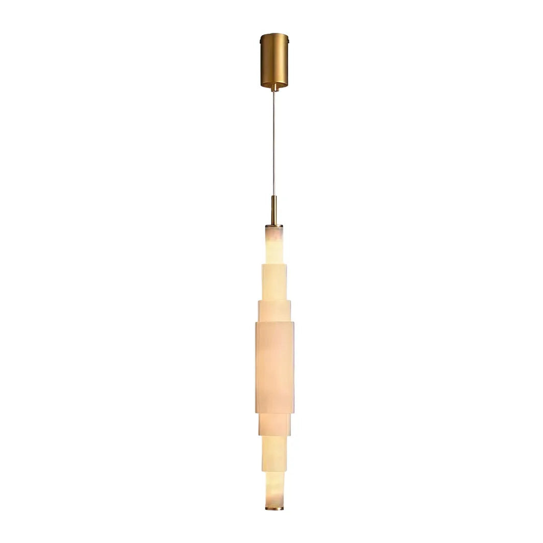 Marble chandelier isolated product image showing the complete suspended fixture design.