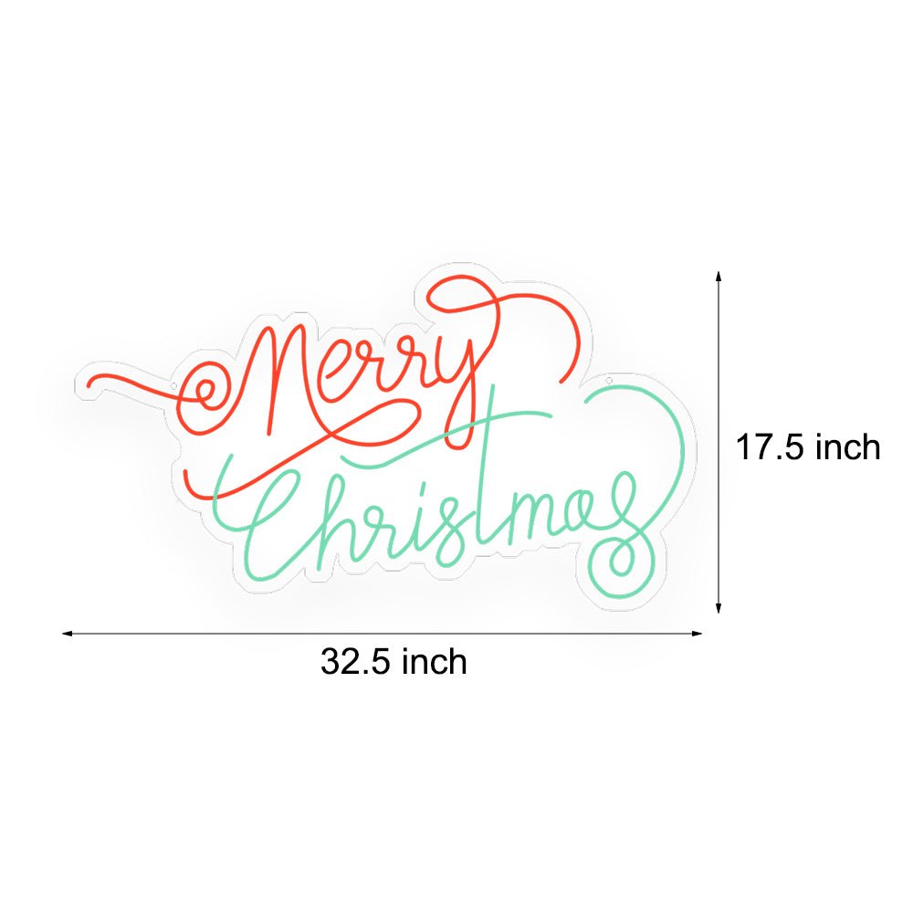 Merry Christmas Luminous Letter Ins Party Decor LED Neon Signs Lights