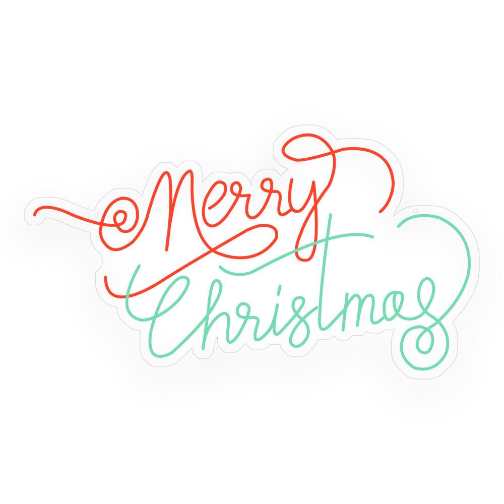 Merry Christmas Luminous Letter Ins Party Decor LED Neon Signs Lights