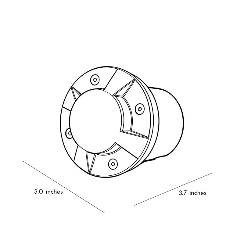 Technical diagram showing dimensions and structure of metal deck lights models.