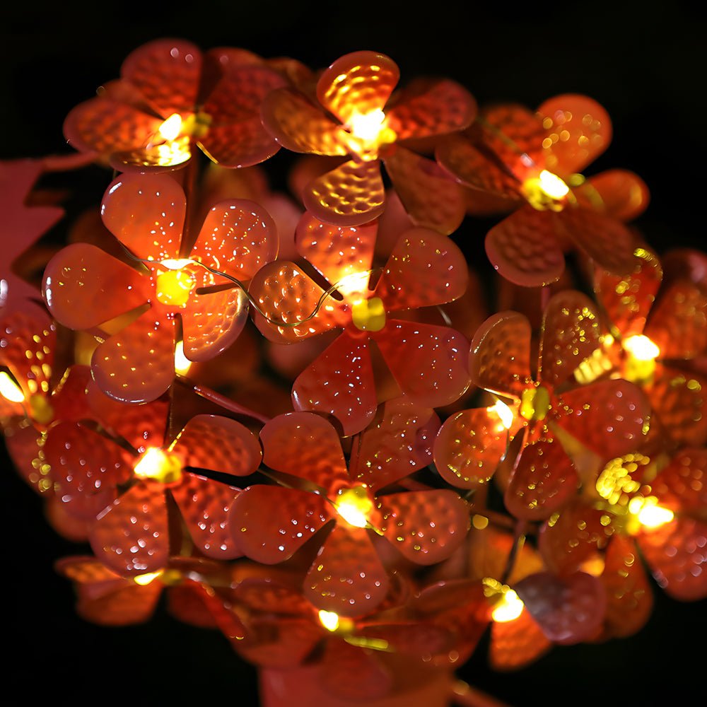 Metal Flamingo Solar Stake LED Lights Pink Outdoor Pathway Lamp - 2 - Pack