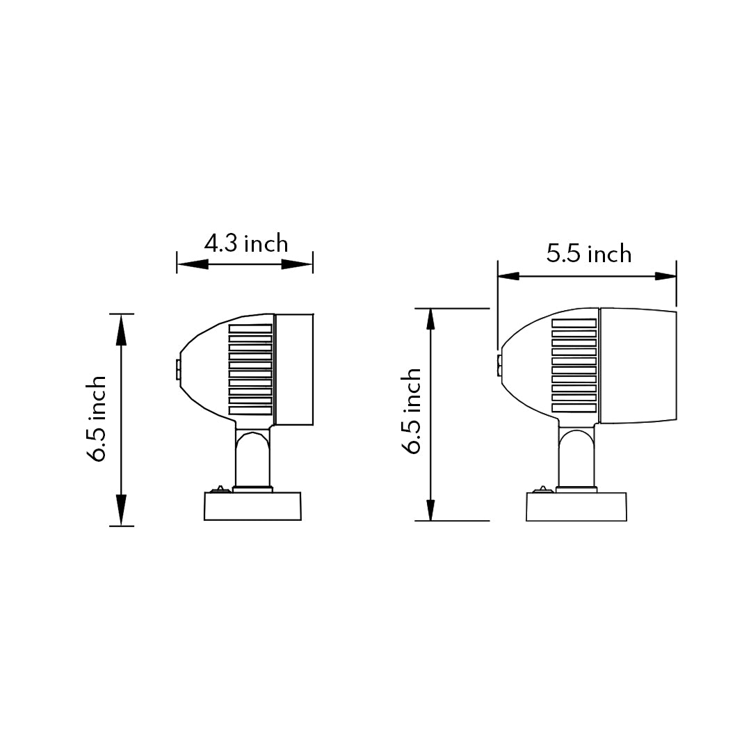 Modern minimalist landscape lighting illuminating ornamental grasses against white architectural wall