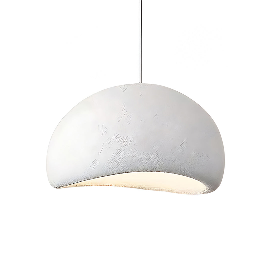 Minimalist art deco flush mount ceiling light with smooth surface, modern and elegant lighting fixture