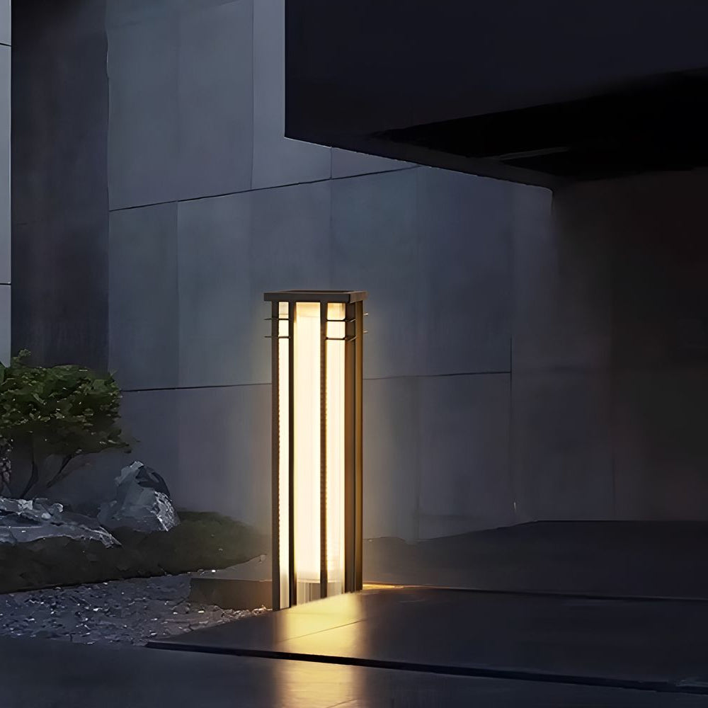 Pathway Light Column Large Modern Walking Path Lighting | LED Walkway Lights – Dazuma