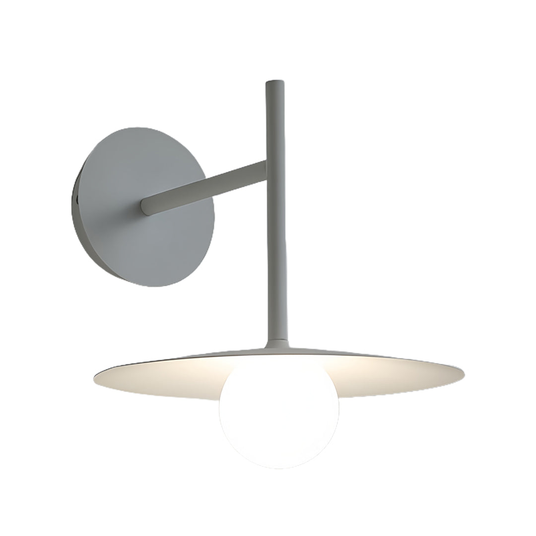 Minimalist LED light wall lamp with gray finish and sleek design for modern interior wall lighting