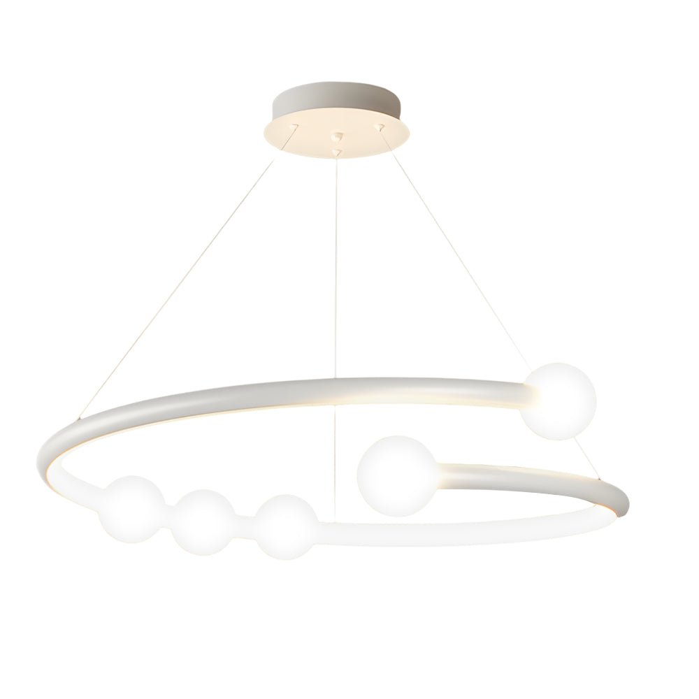 Minimalist Ring Ball 3 Step Dimming LED Nordic Chandelier Hanging Lamp