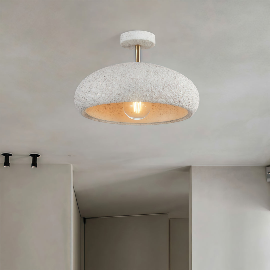 Bring timeless beauty to your home with white semi flush ceiling lights and a wabi-sabi ambient ceiling lamp inspired by simplicity.