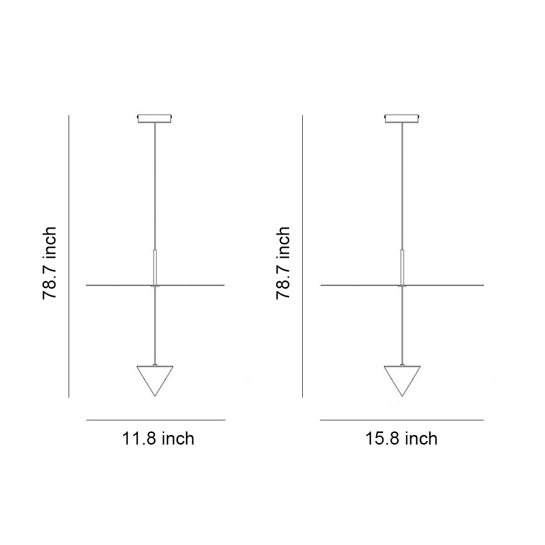 Modern 1 light pendant with sleek dimensions and minimalist design for contemporary interiors