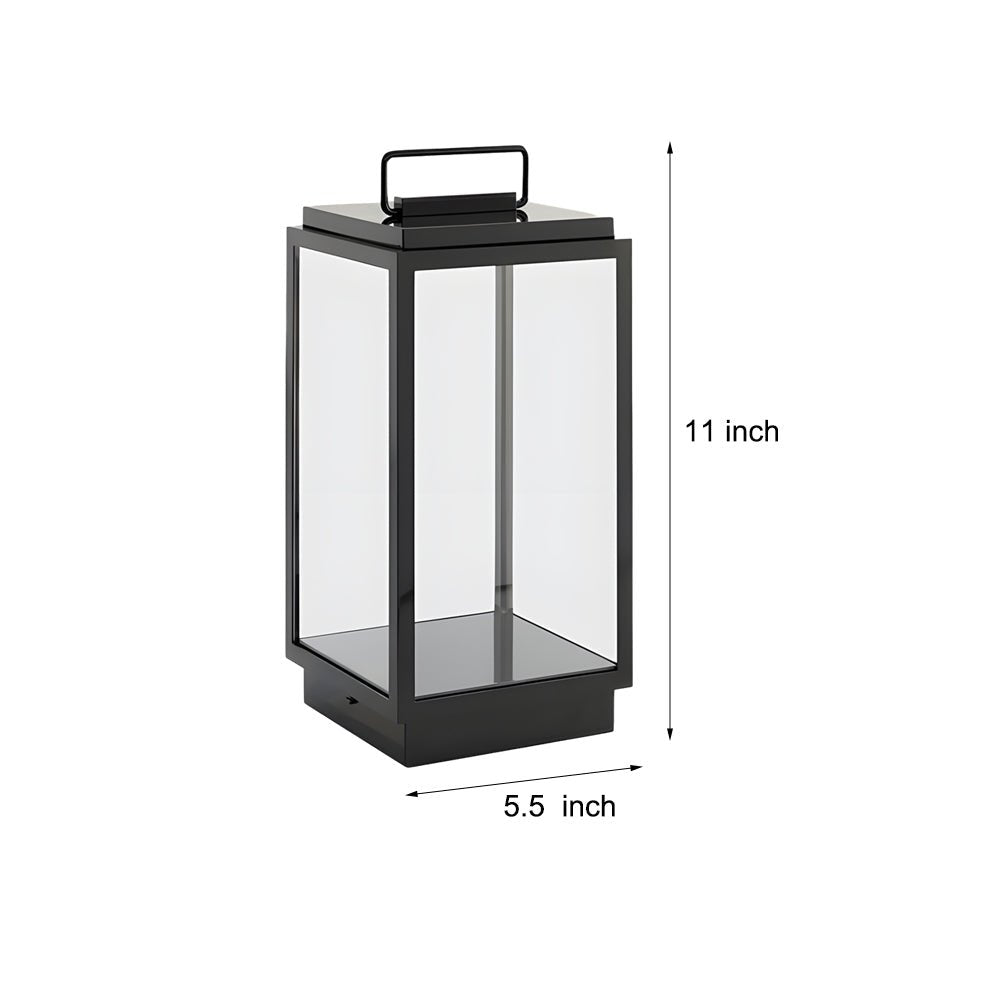 Modern 11 - In Glass LED Portable Outdoor Lanterns - Hardwired