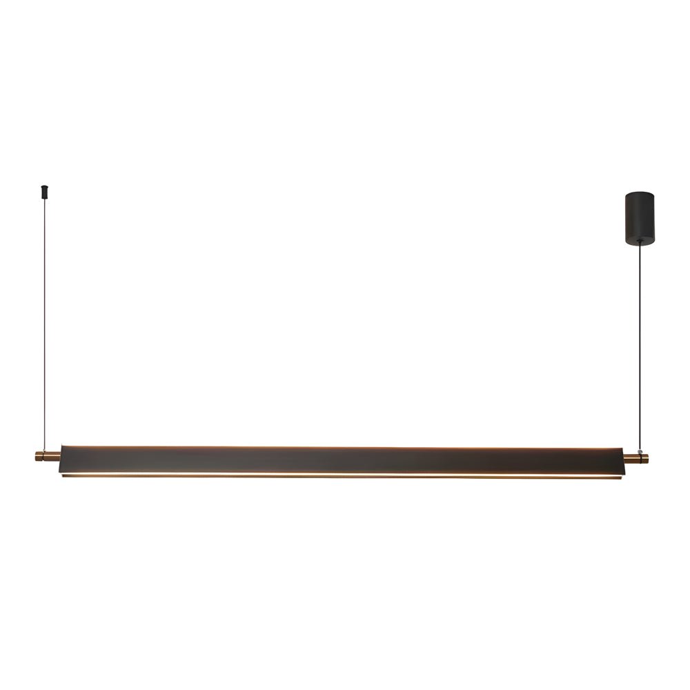 Modern 35.4''/47.2'' Black Aluminum Linear Kitchen Island Light