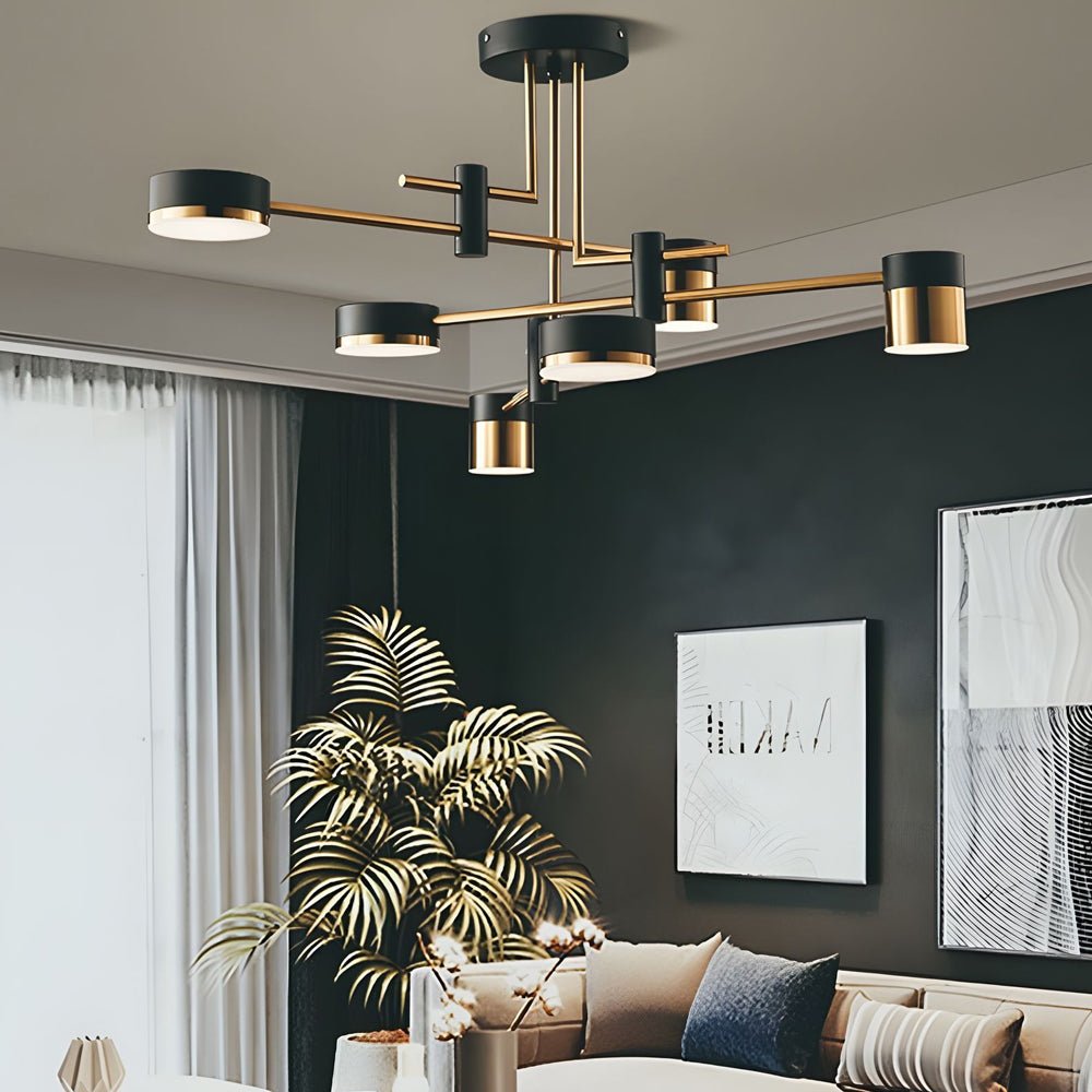 Modern 4/6/8 - Light LED Dimmable Sputnik Chandelier