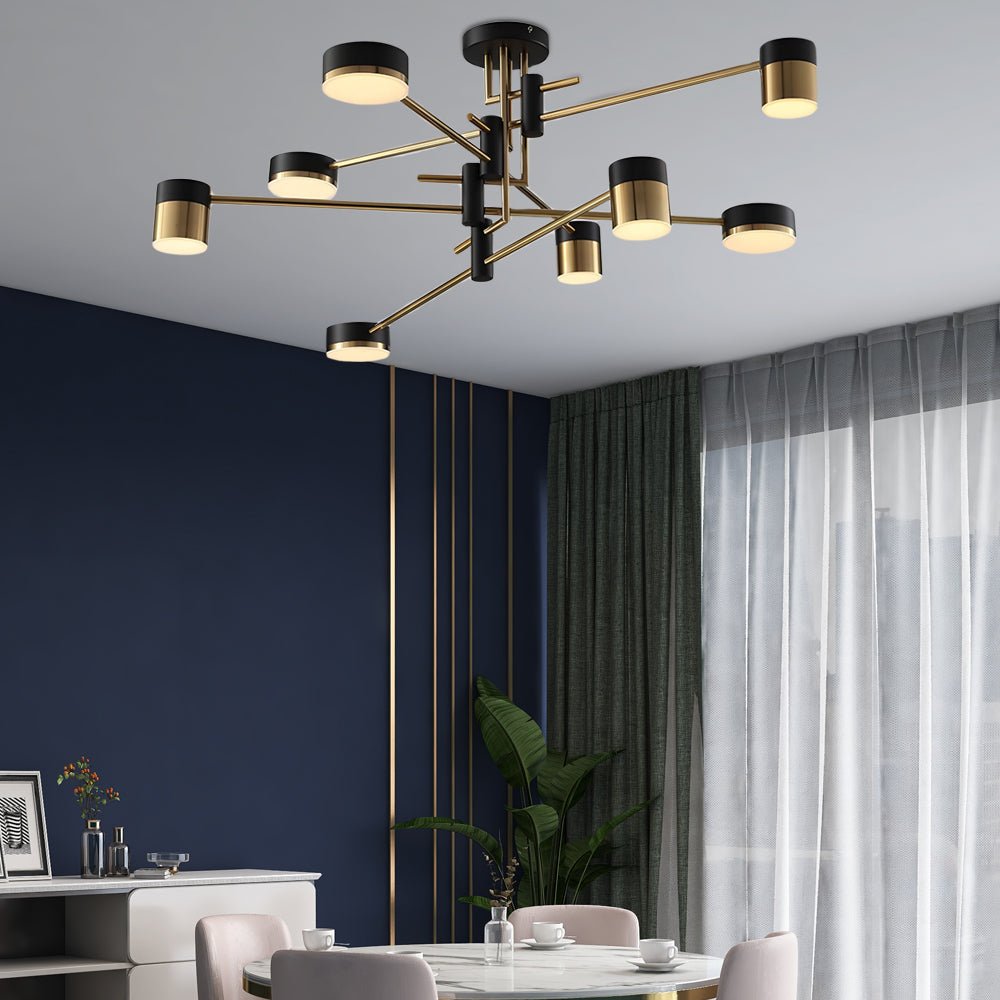 Modern 4/6/8 - Light LED Dimmable Sputnik Chandelier