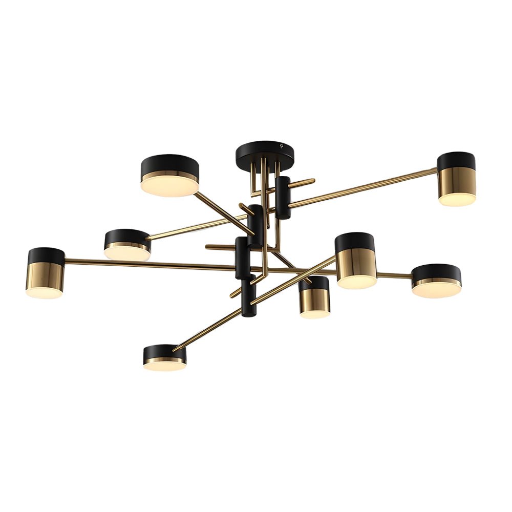 Modern 4/6/8 - Light LED Dimmable Sputnik Chandelier