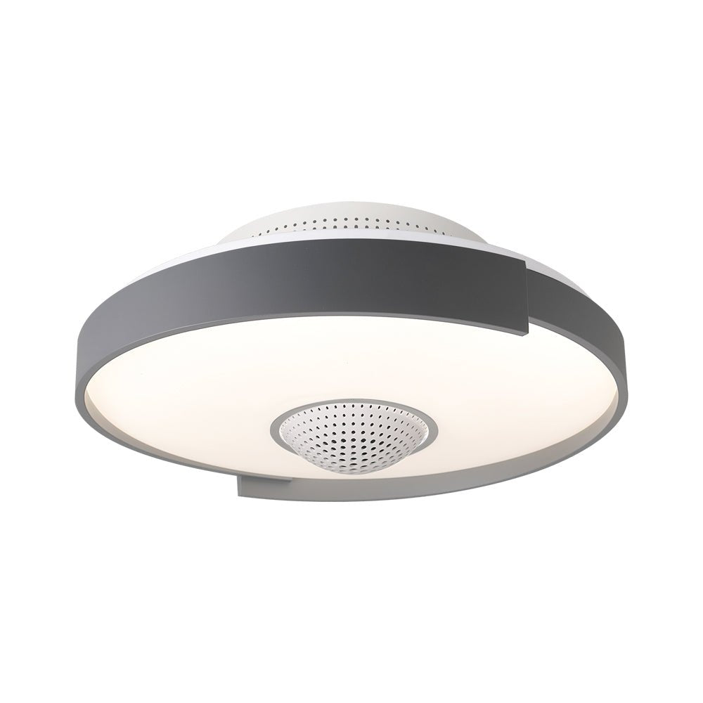 Modern 6 - Speed Bladeless Ceiling Fan with Dimmable LED Light - Round