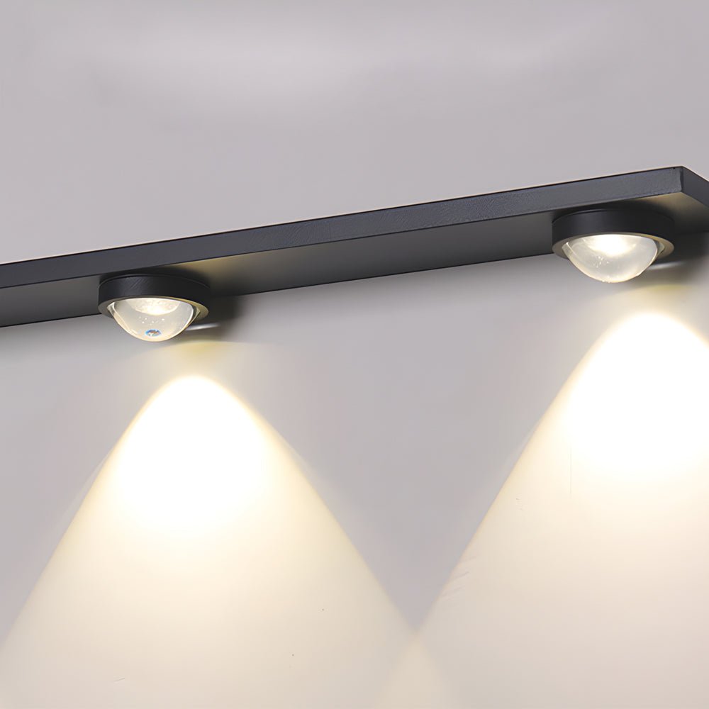 Modern Aluminum Black Long Bar Wall - Washing LED Ceiling Light - 3/4/5 - Light