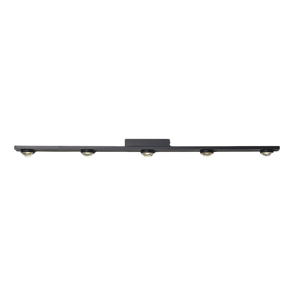 Modern Aluminum Black Long Bar Wall - Washing LED Ceiling Light - 3/4/5 - Light