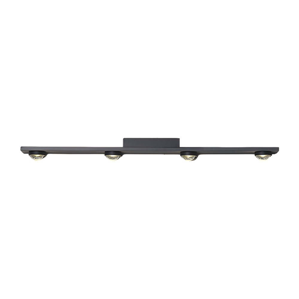 Modern Aluminum Black Long Bar Wall - Washing LED Ceiling Light - 3/4/5 - Light