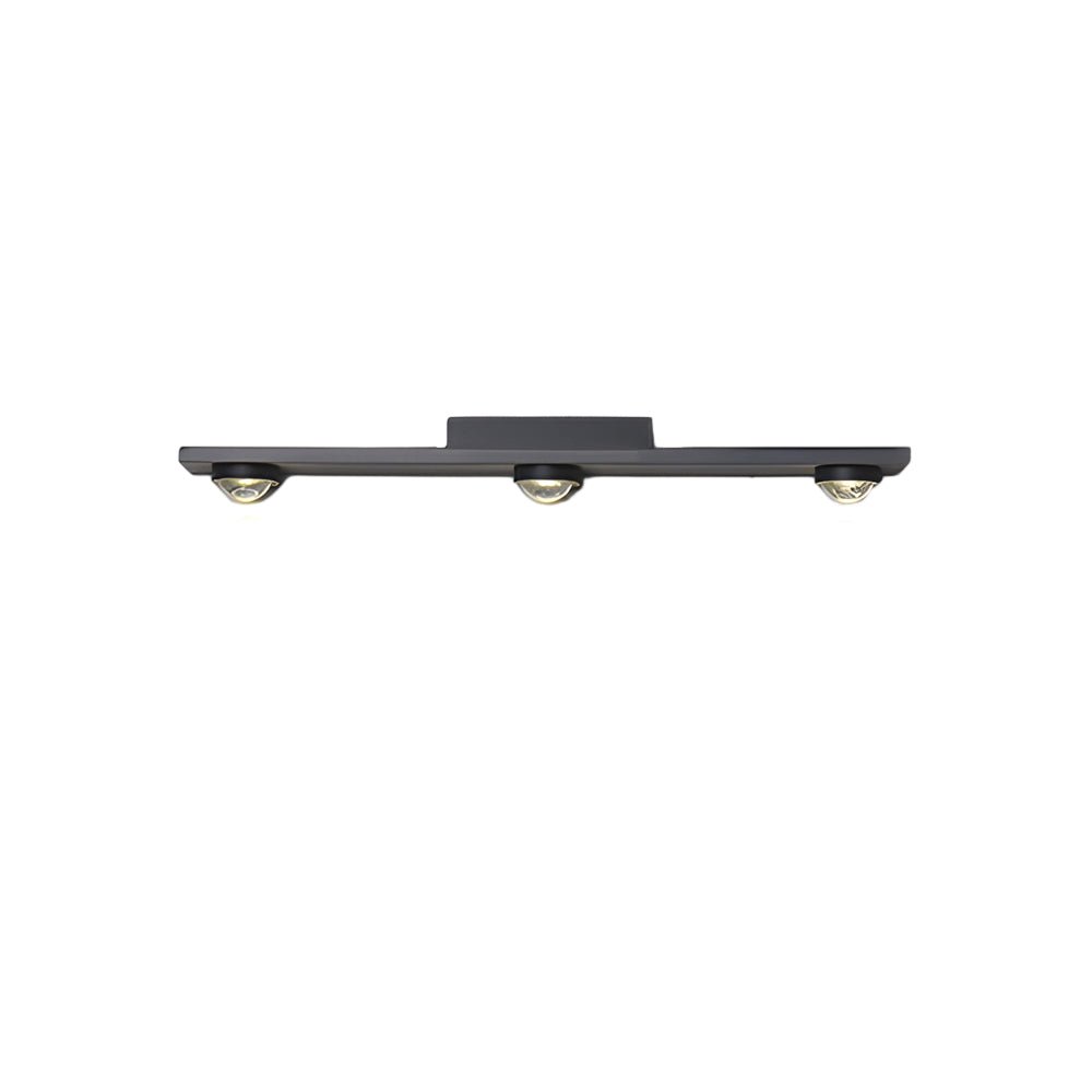 Modern Aluminum Black Long Bar Wall - Washing LED Ceiling Light - 3/4/5 - Light