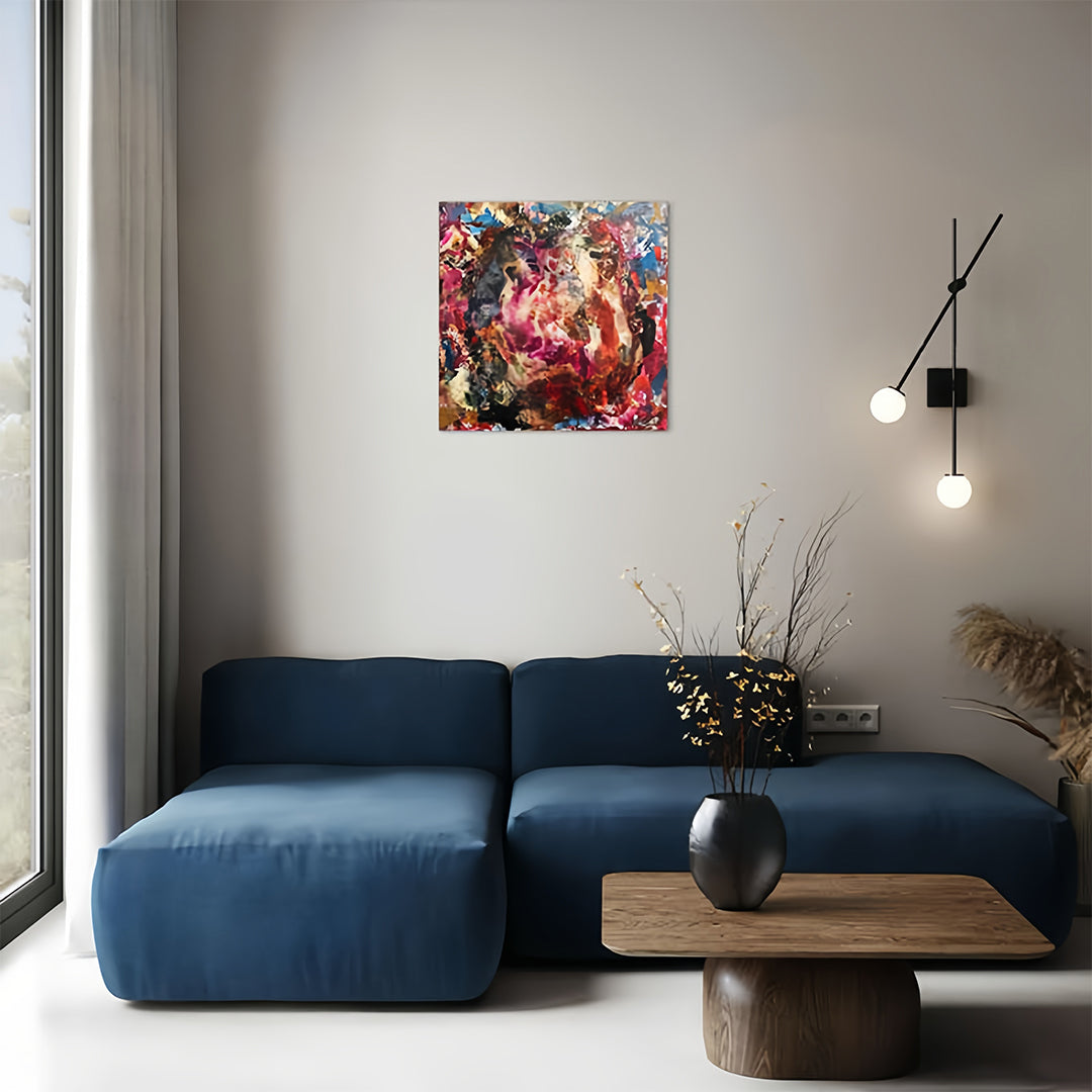 Modern linear wall light with black finish and spherical bulbs in a chic bedroom setting