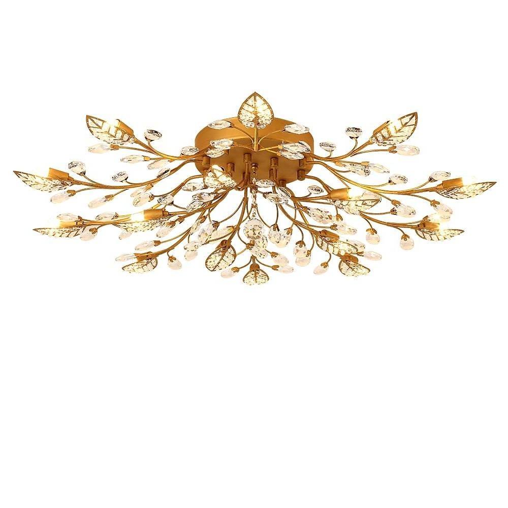 Contemporary branch chandelier modern design featuring asymmetric branches and soft glow
