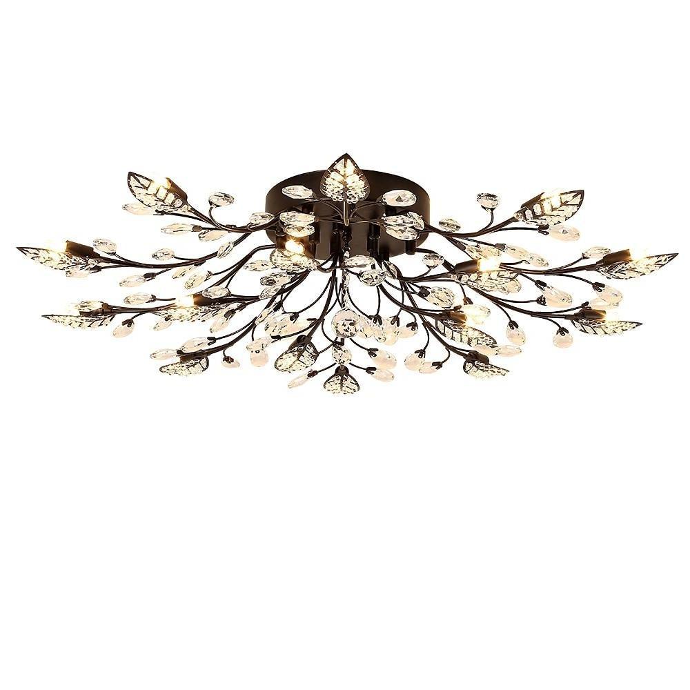 Contemporary branch chandelier modern design featuring asymmetric branches and soft glow