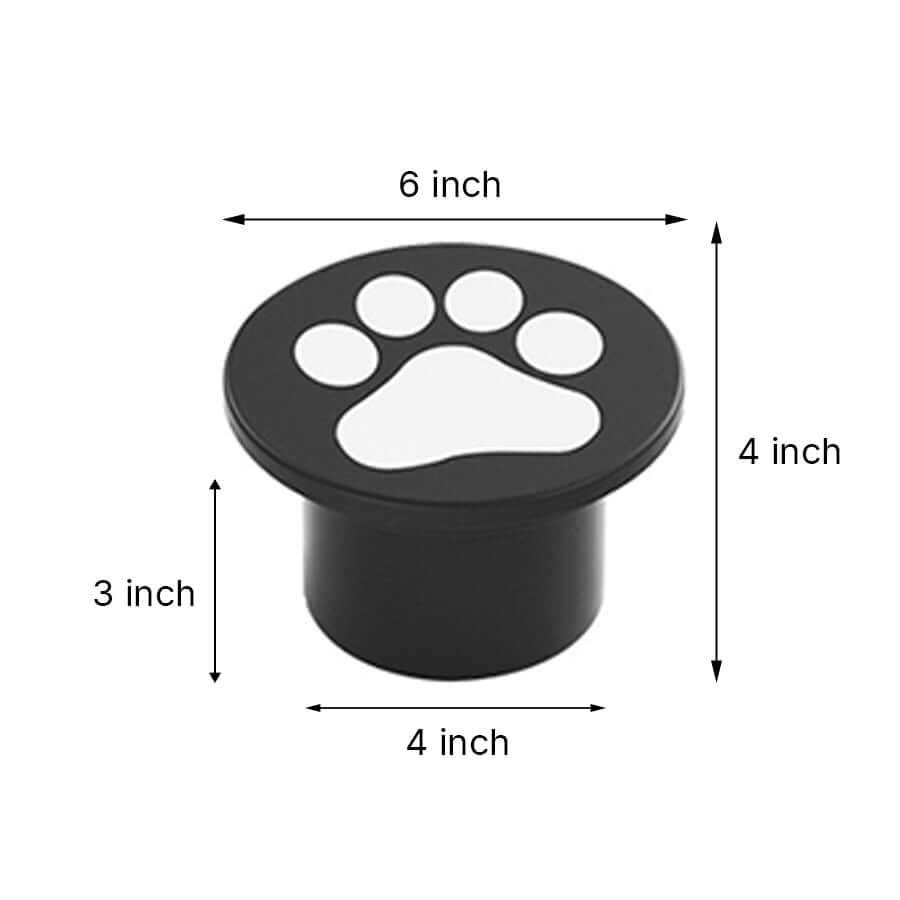 Modern Cat Paw Print LED Recessed Lights for Decks and Gardens