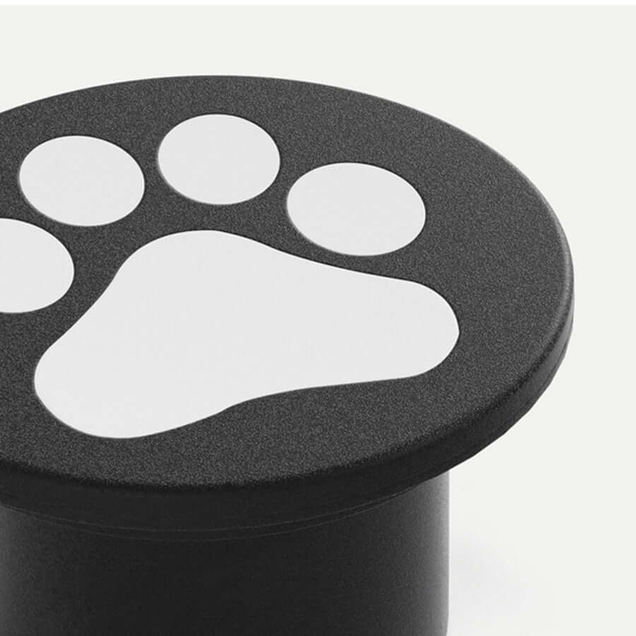 Modern Cat Paw Print LED Recessed Lights for Decks and Gardens