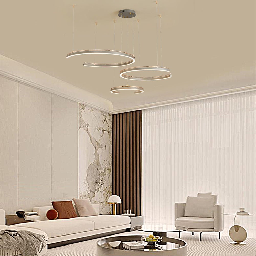 Modern Circular 2/3 - Light C - Shape Suspension Ceiling Lamp