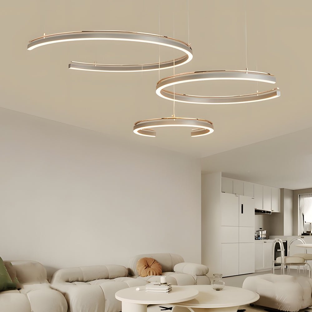 Modern Circular 2/3 - Light C - Shape Suspension Ceiling Lamp