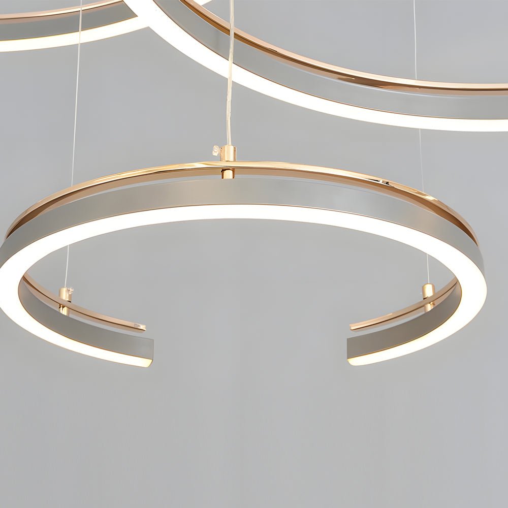 Modern Circular 2/3 - Light C - Shape Suspension Ceiling Lamp