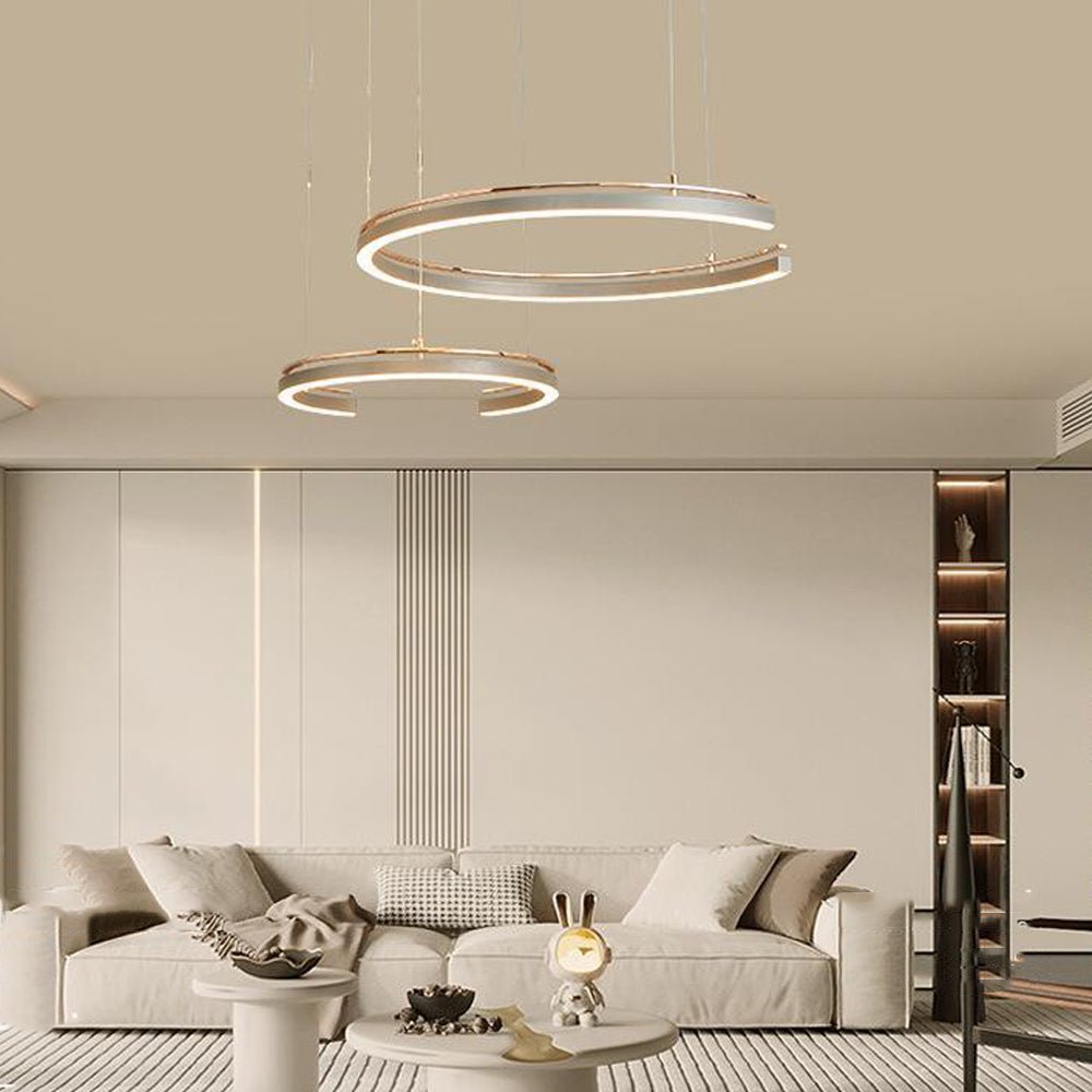 Modern Circular 2/3 - Light C - Shape Suspension Ceiling Lamp