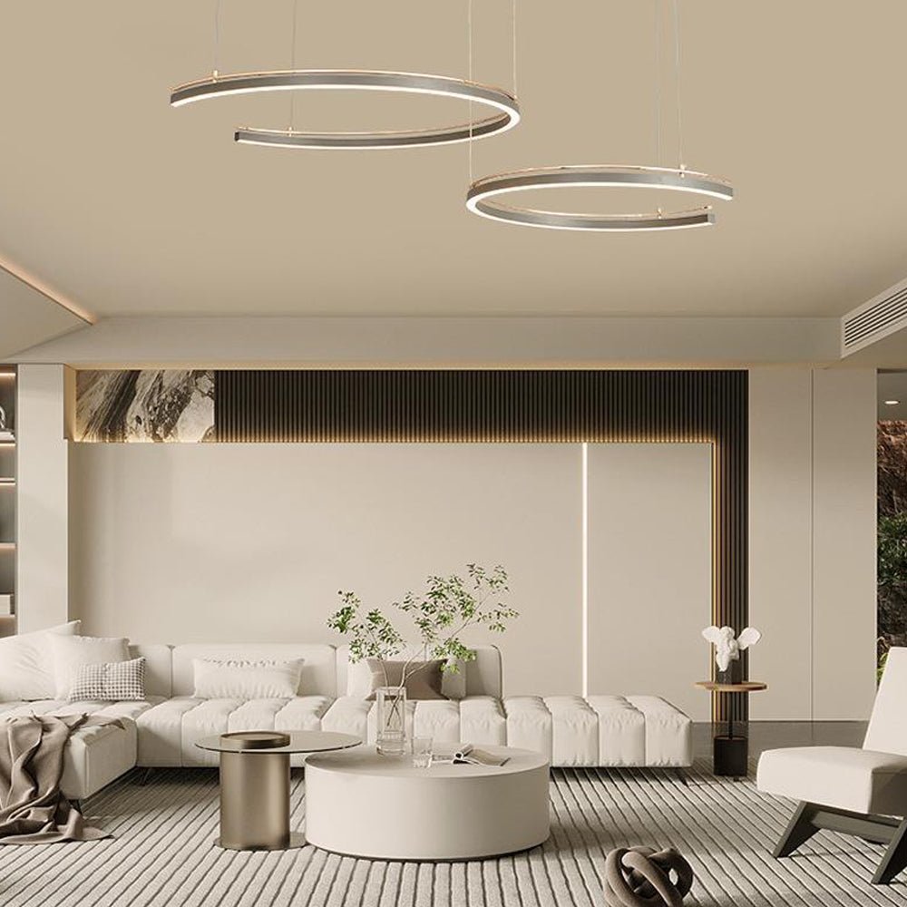 Modern Circular 2/3 - Light C - Shape Suspension Ceiling Lamp