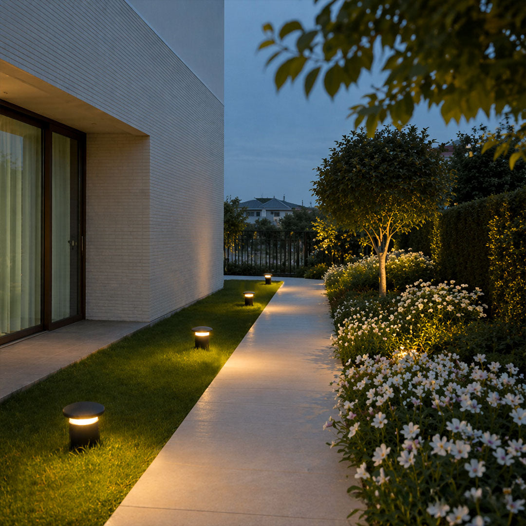 Driveway bollard lights for residential landscapes
