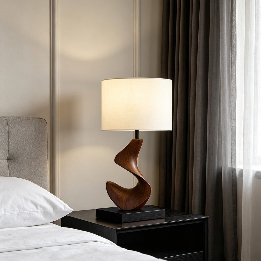 Decorative fabric lampshades for table lamps