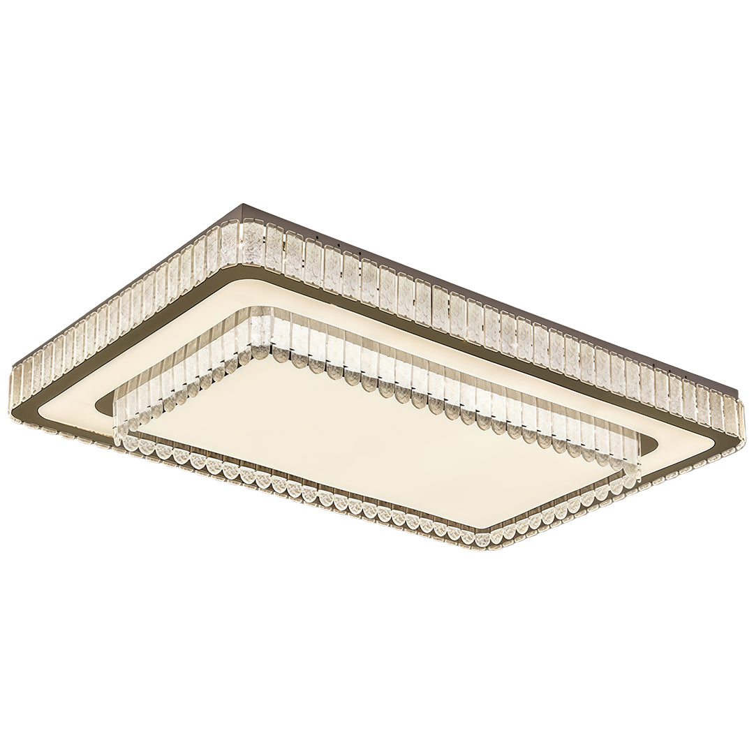 Brighten your space with modern flush mount light fixtures, designed with luxurious crystal detailing for a stylish and contemporary look.