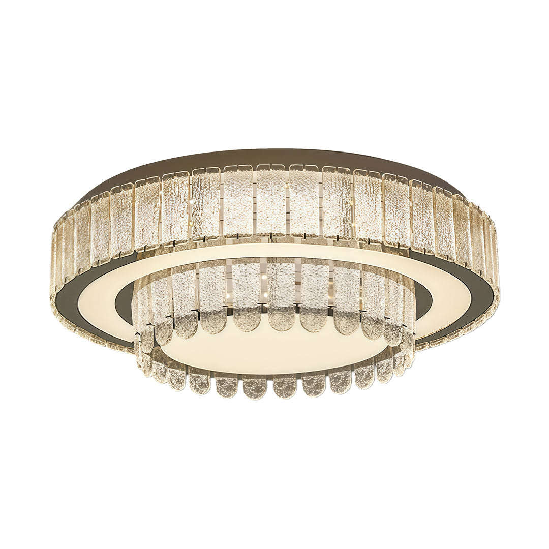 Elevate your space with modern flush mount light fixtures, featuring luxury crystal accents for a sophisticated and radiant ceiling light.