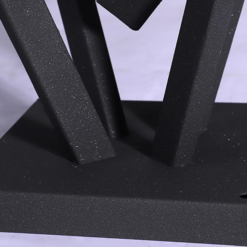 Modern gate pillar light base detail showing metal support structure.