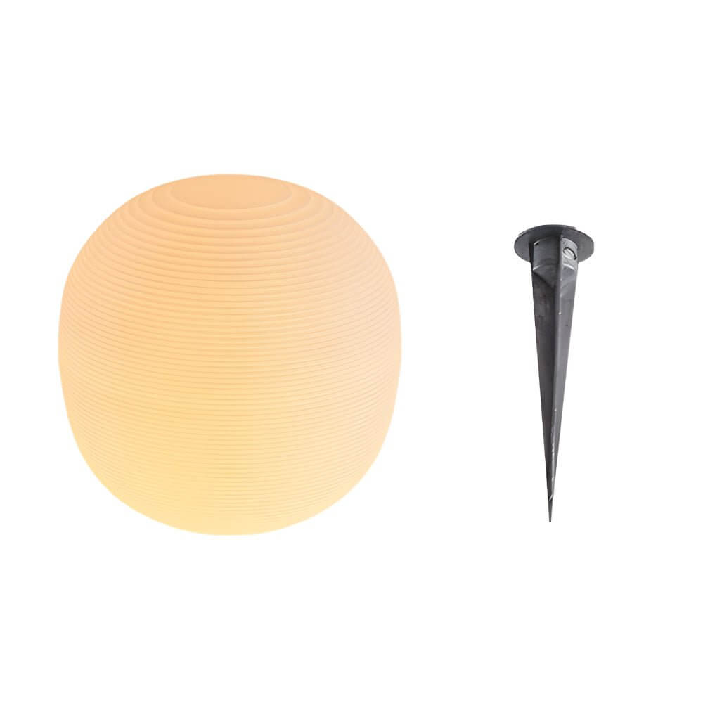 Modern Hardwired Outdoor Floor Lantern Warm LED Light in 13.4 inch & 15.7 inch Stylish for Garden