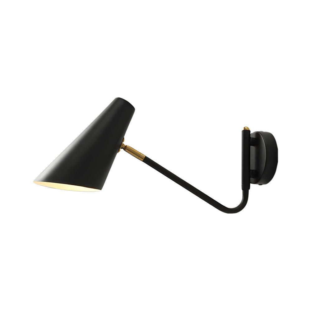 Modern Hoxton Hanging Wall Sconce with Conical Shade - 1 - Light
