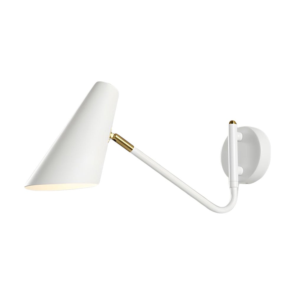 Modern Hoxton Hanging Wall Sconce with Conical Shade - 1 - Light