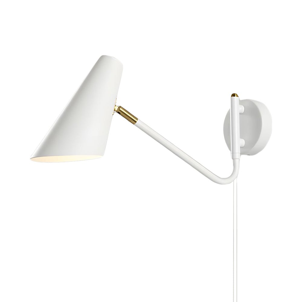 Modern Hoxton Hanging Wall Sconce with Conical Shade - 1 - Light