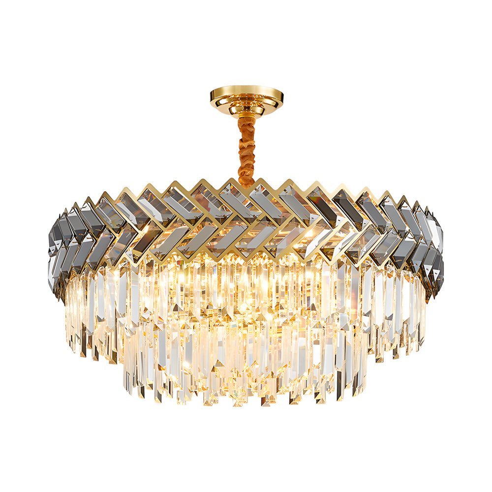 Modern LED Dimmable Dining Room Crystal Chandelier - Round/Rectangle
