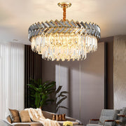 Modern LED Dimmable Dining Room Crystal Chandelier - Round/Rectangle