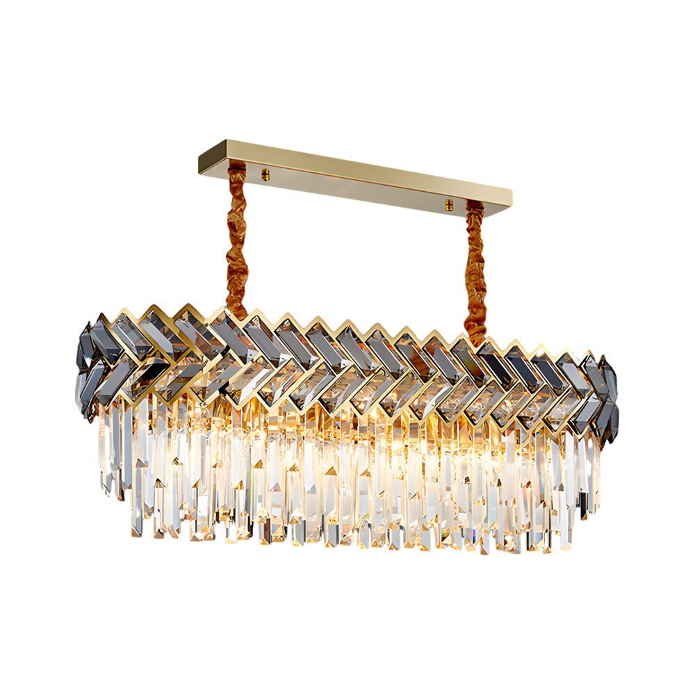 Modern LED Dimmable Dining Room Crystal Chandelier - Round/Rectangle