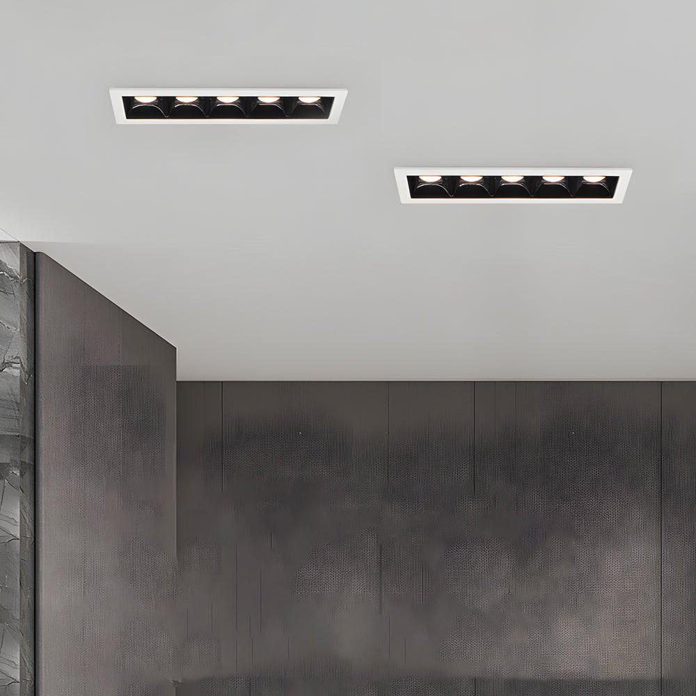 Modern LED Linear Recessed Ceiling Downlight, 1/2/5/10/15 - Light