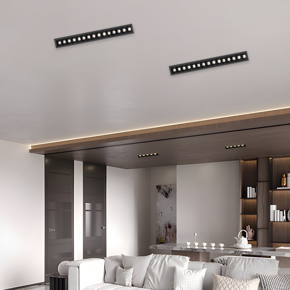 Modern LED Linear Recessed Ceiling Downlight, 1/2/5/10/15 - Light