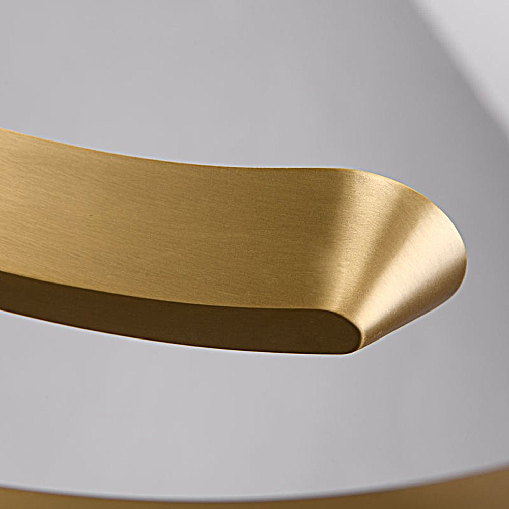 Modern LED Ring - Shaped Pendant Light with Acrylic Shades for Living Room